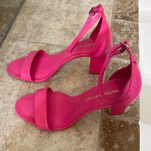 Antonio Melani "Stacen" Hot Pink Leather Heels